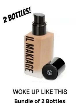 IL MAKIAGE Foundation 2 Full Size Bottles Unopened, New! Light To Fair Shade 020